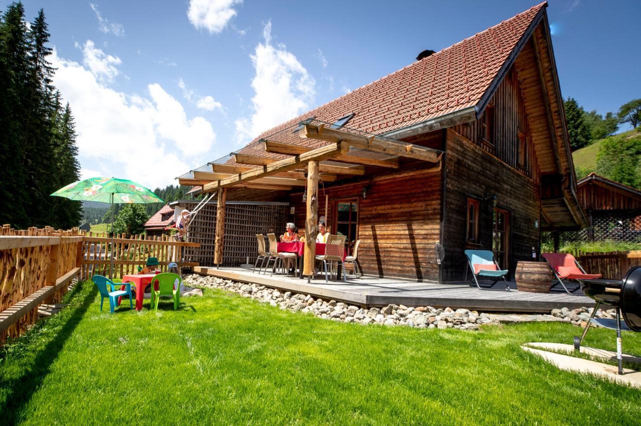 Naturpark Huette Mandl, Biobauernhof & Huettenurlaub Sankt Lambrecht Zewnętrze zdjęcie